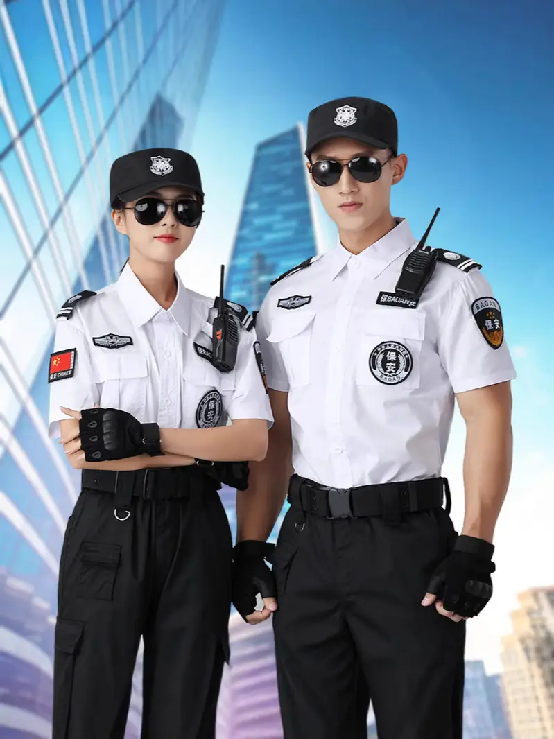 Men's Black Security Training Uniform Suit - Image 12