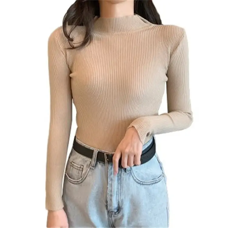 Half Turtleneck Knitwear Women Autumn Slimming - Image 16