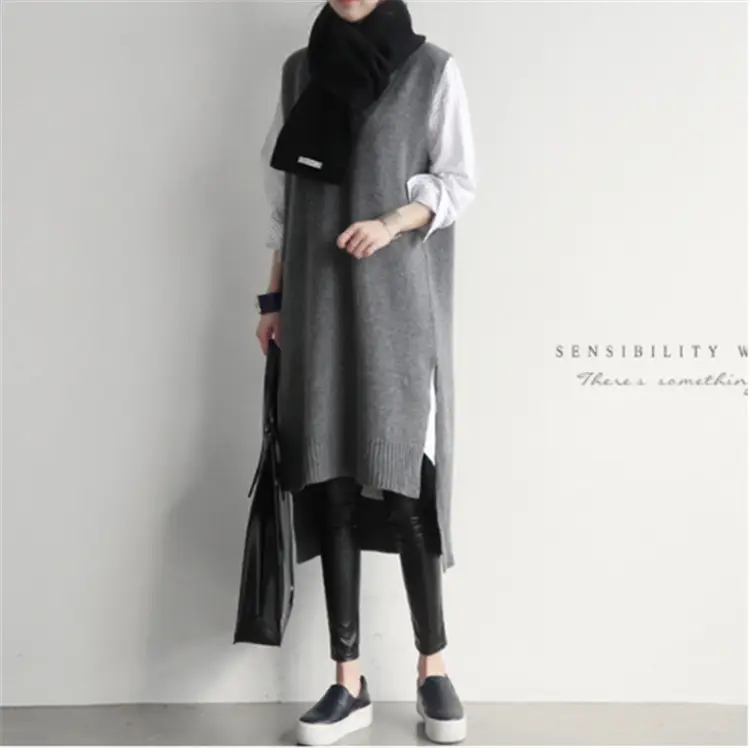 2026 Korean Style Knitted V-Neck Sweater Vest - Image 6