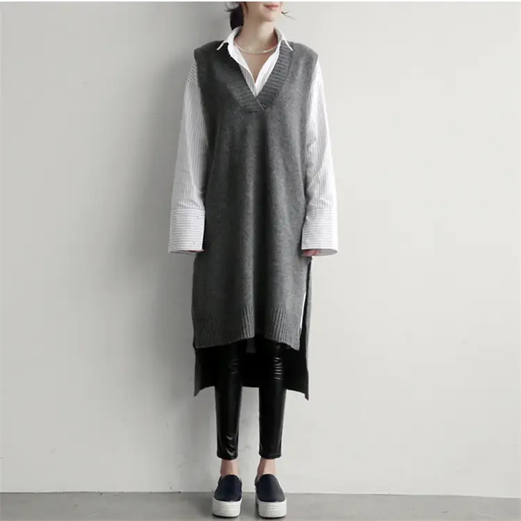 2026 Korean Style Knitted V-Neck Sweater Vest — feature 10