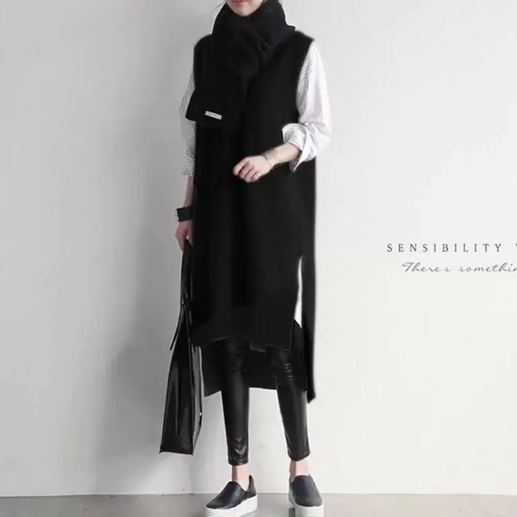2026 Korean Style Knitted V-Neck Sweater Vest - Image 2