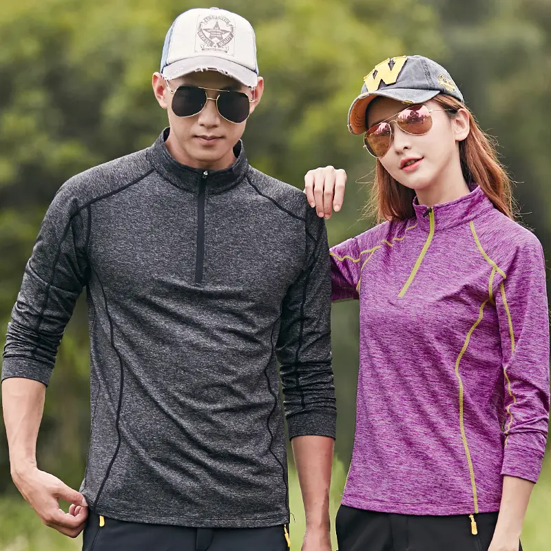 Women Purple Running Top Quick-Drying Stretch Fit - Image 10