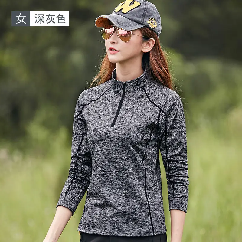 Women Purple Running Top Quick-Drying Stretch Fit - Image 3