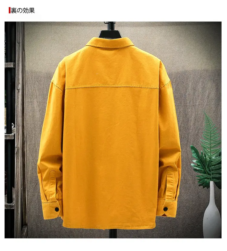 Men's Light Blue Long Sleeve Shirt Autumn Wear — feature 16
