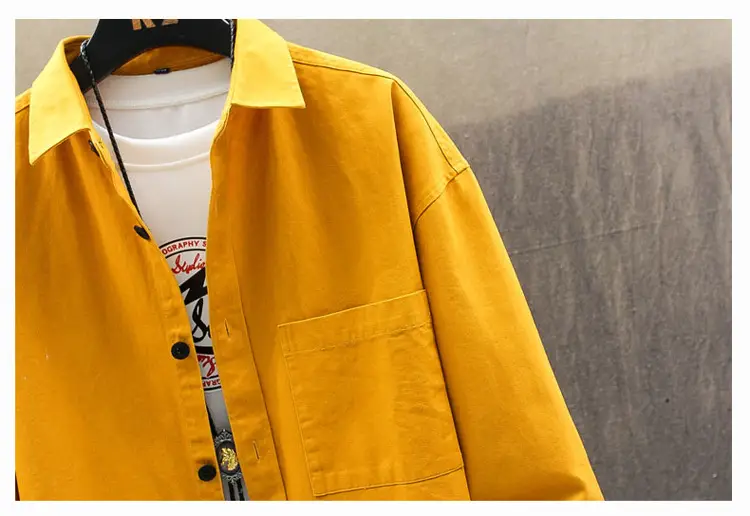 Men's Light Blue Long Sleeve Shirt Autumn Wear — feature 28