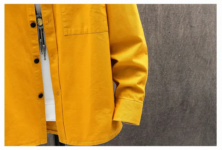 Men's Light Blue Long Sleeve Shirt Autumn Wear — feature 29