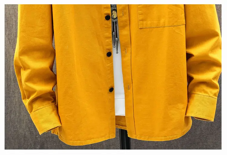 Men's Light Blue Long Sleeve Shirt Autumn Wear — feature 30