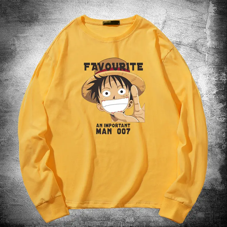 One Piece Luffy Long Sleeve Red Sweatshirt - Image 12