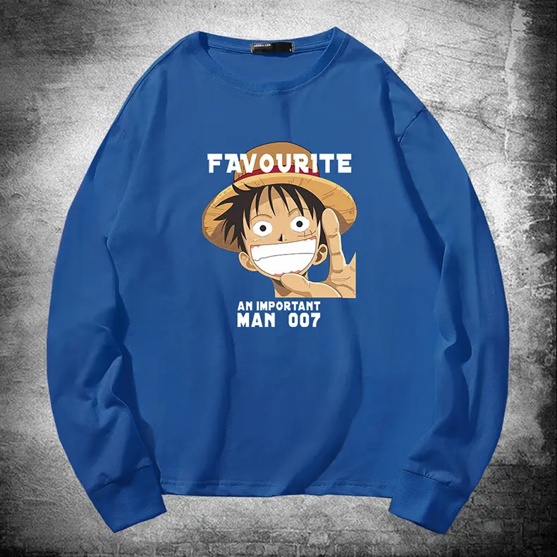 One Piece Luffy Long Sleeve Red Sweatshirt - Image 14