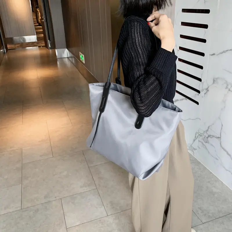 Korean Style Large Capacity Women's Tote Bag Olive Green