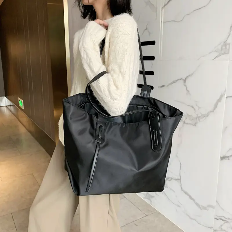 Korean Style Large Capacity Women's Tote Bag Olive Green