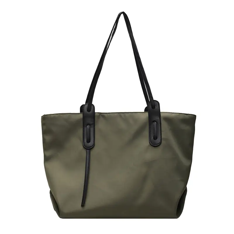 Korean Style Large Capacity Women's Tote Bag Olive Green