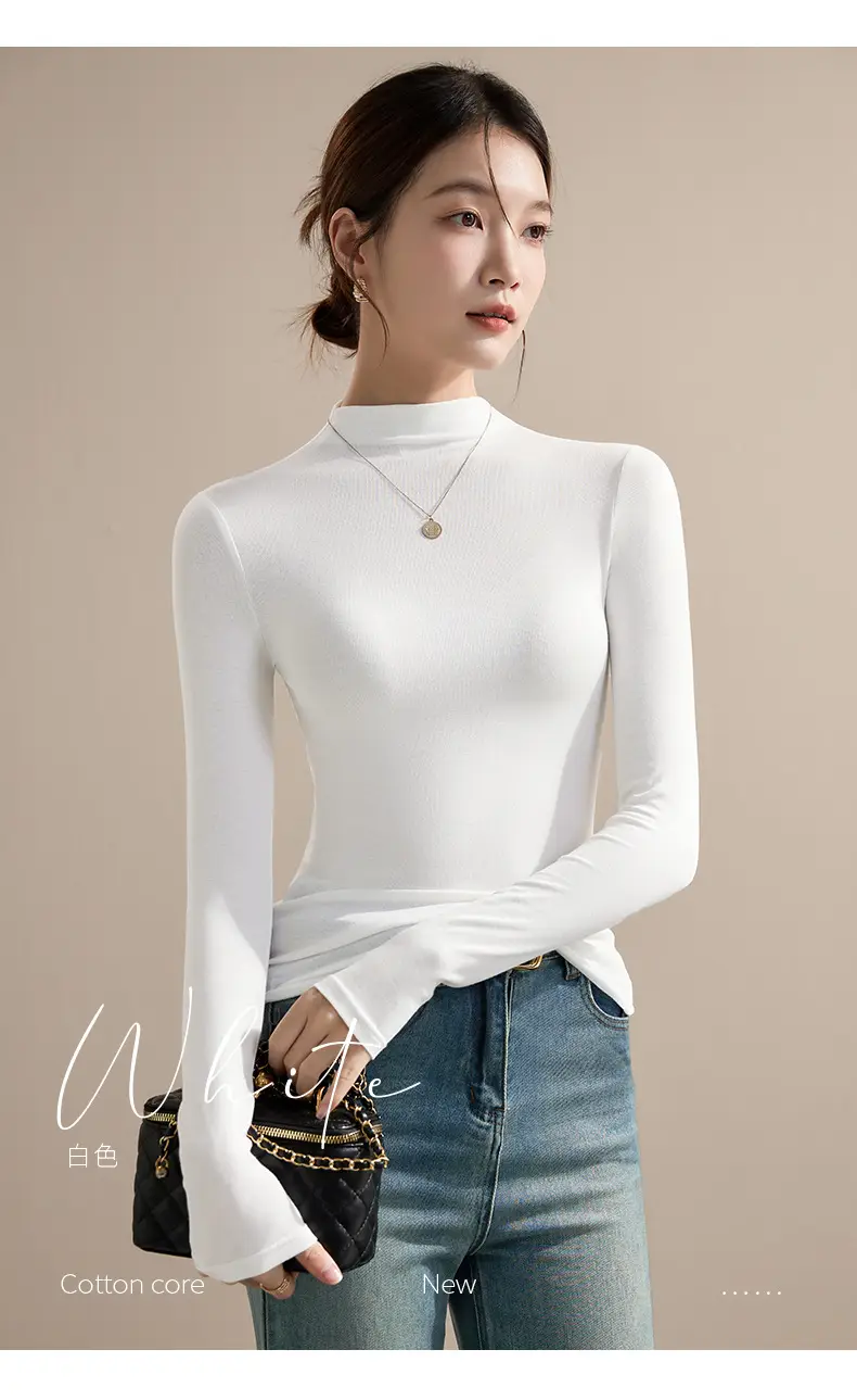 Women's Beige High-Turtleneck Blazer Set Spring Fall 2025 — feature 16