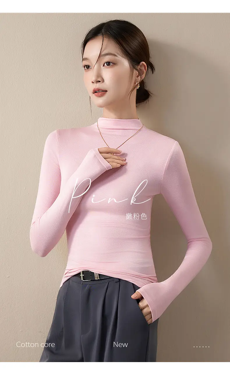 Women's Beige High-Turtleneck Blazer Set Spring Fall 2025 — feature 20