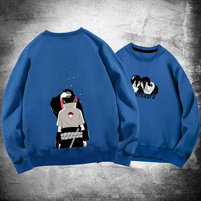 Naruto Anime Print Red Sweatshirt Set for Men Women - Image 14
