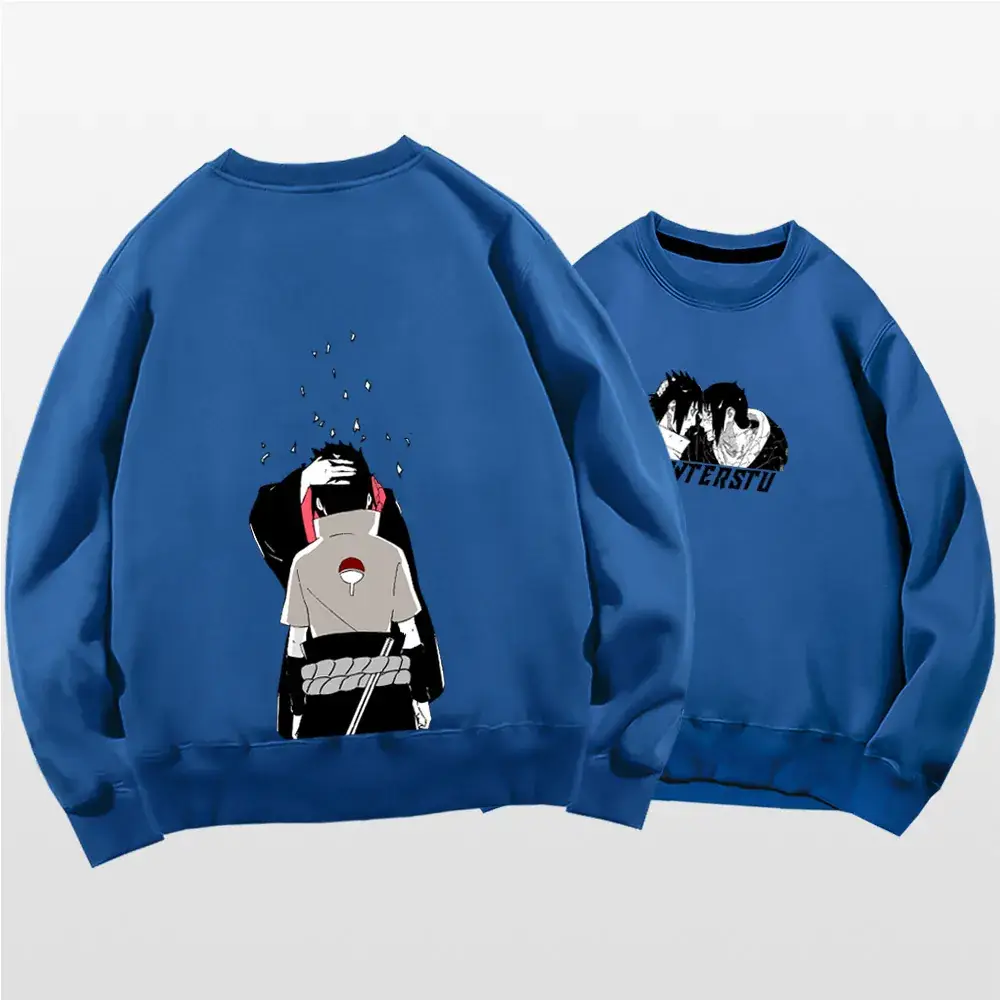 Naruto Anime Print Red Sweatshirt Set for Men Women - Image 5