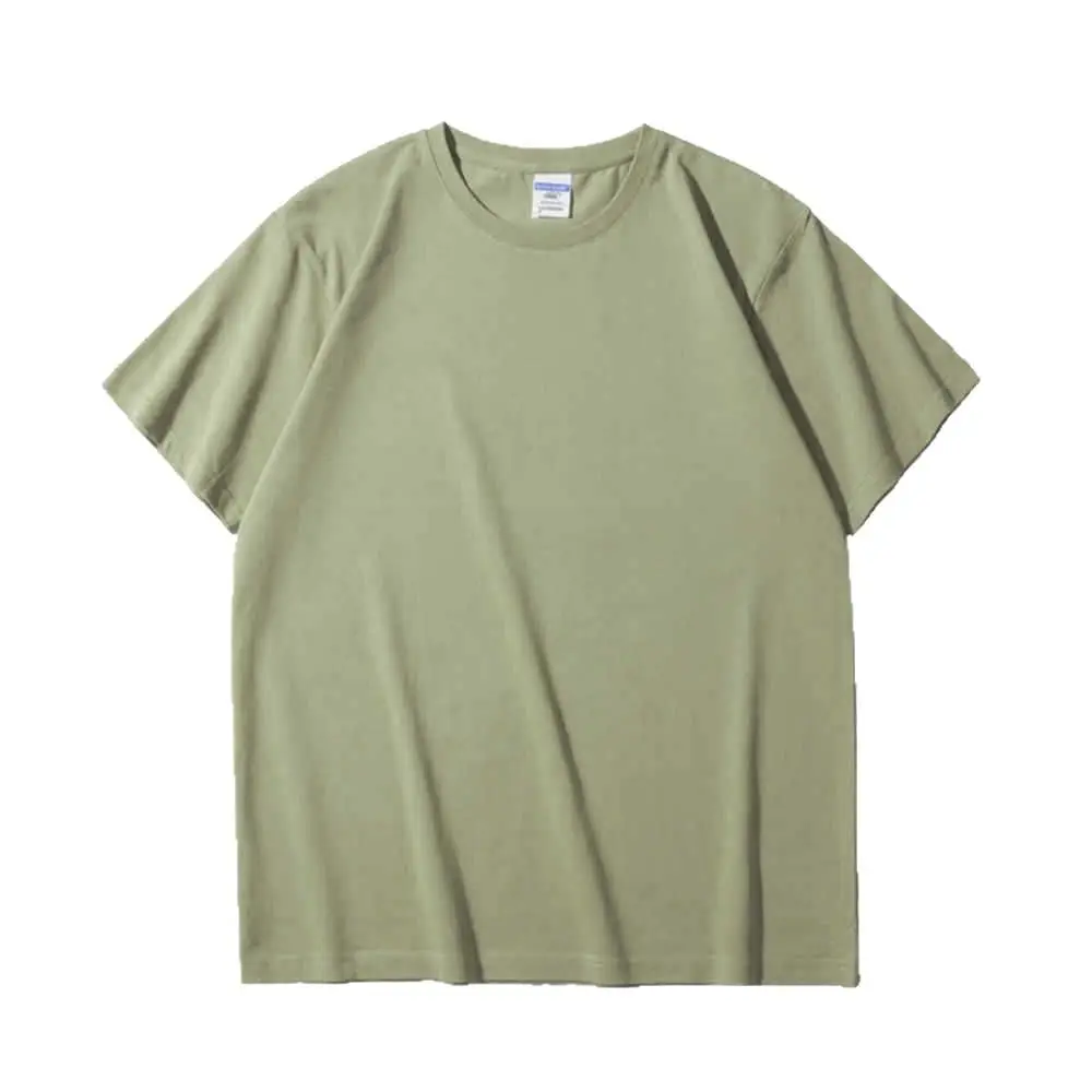Men Green Cotton T-Shirt Half Sleeve 210g - Image 36