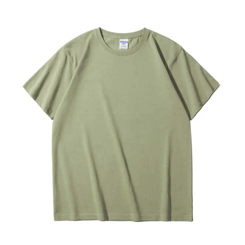 Men Green Cotton T-Shirt Half Sleeve 210g - Image 26