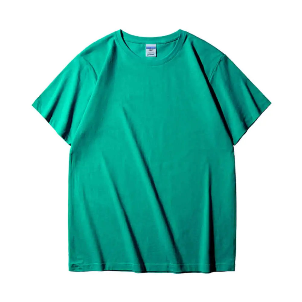 Men Green Cotton T-Shirt Half Sleeve 210g - Image 27