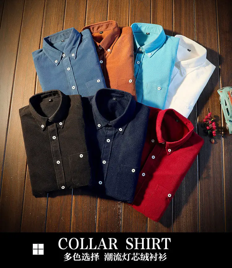 Men's Slim Fit Navy Blue Long Sleeve Shirt — feature 1