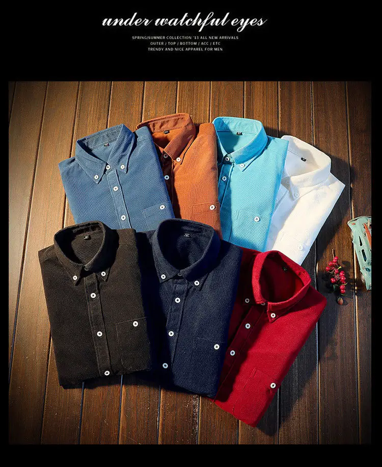 Men's Slim Fit Navy Blue Long Sleeve Shirt — feature 8