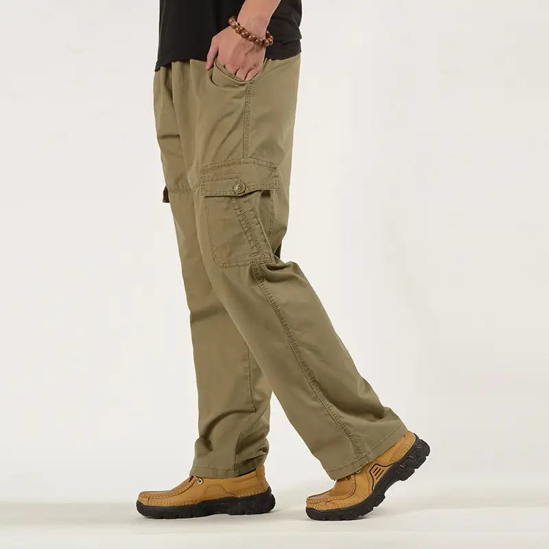 Spring Autumn Winter Fleece Lined Long Pants Large Men - Image 2