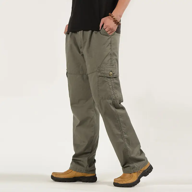 Spring Autumn Winter Fleece Lined Long Pants Large Men - Image 4