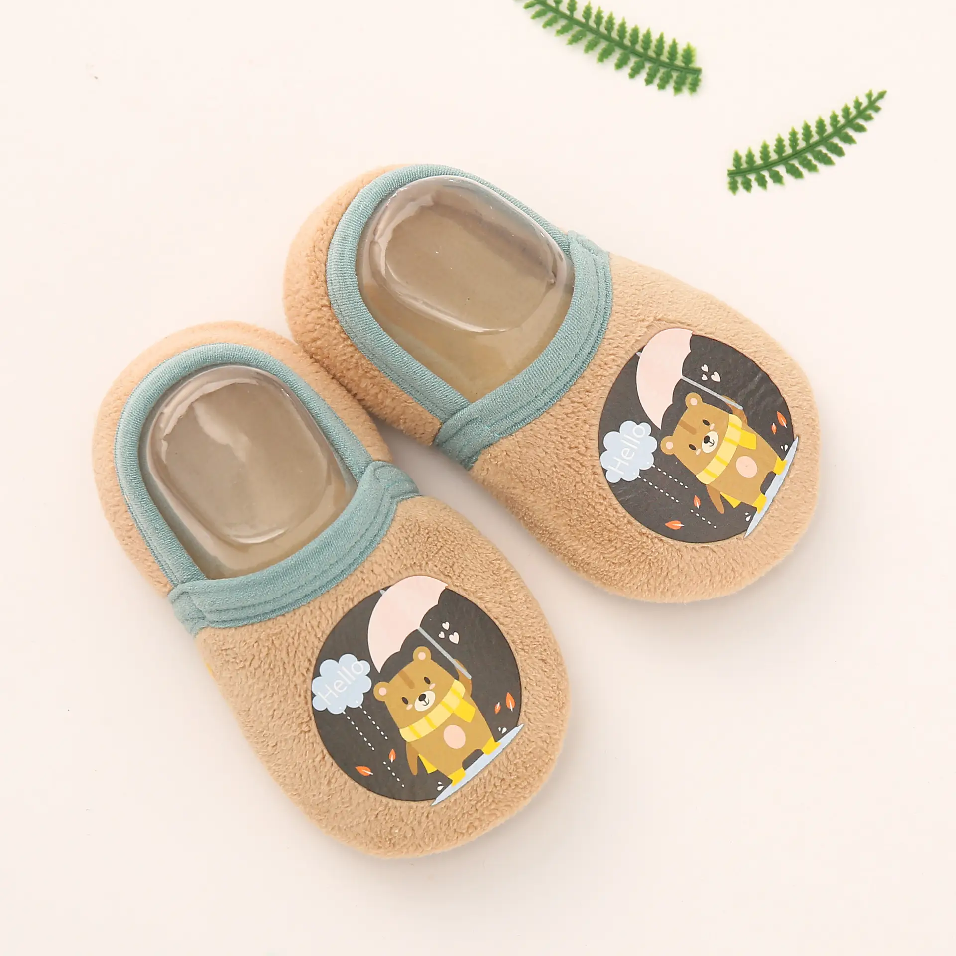 Autumn Winter Fleece Lined Cartoon Baby Shoes for Toddlers
