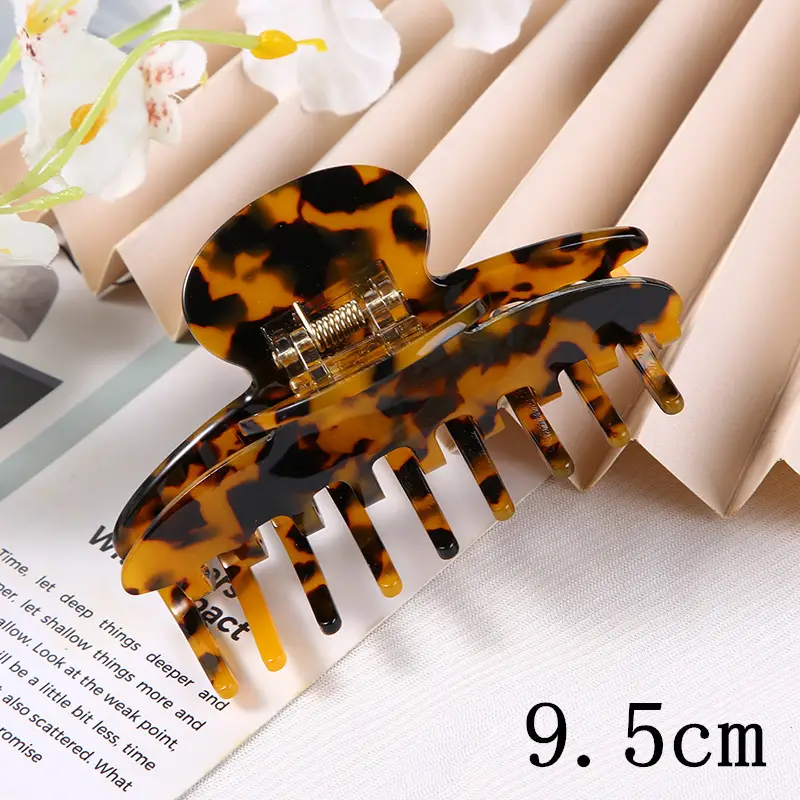 Korean Style Hair Clip with Acrylic Plate Gripper 9.5cm - Image 36
