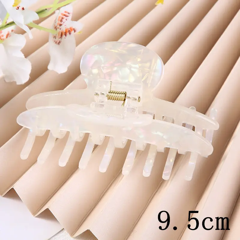 Korean Style Hair Clip with Acrylic Plate Gripper 9.5cm - Image 39