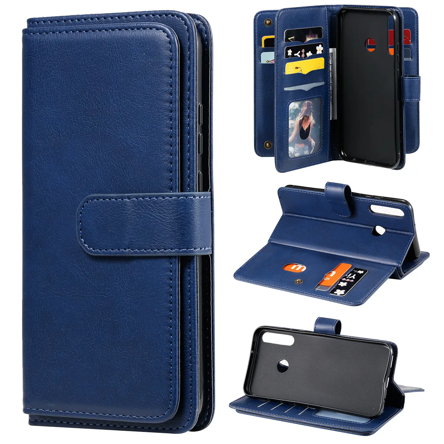 Huawei P40Lite Leather Card Protection Wallet Case