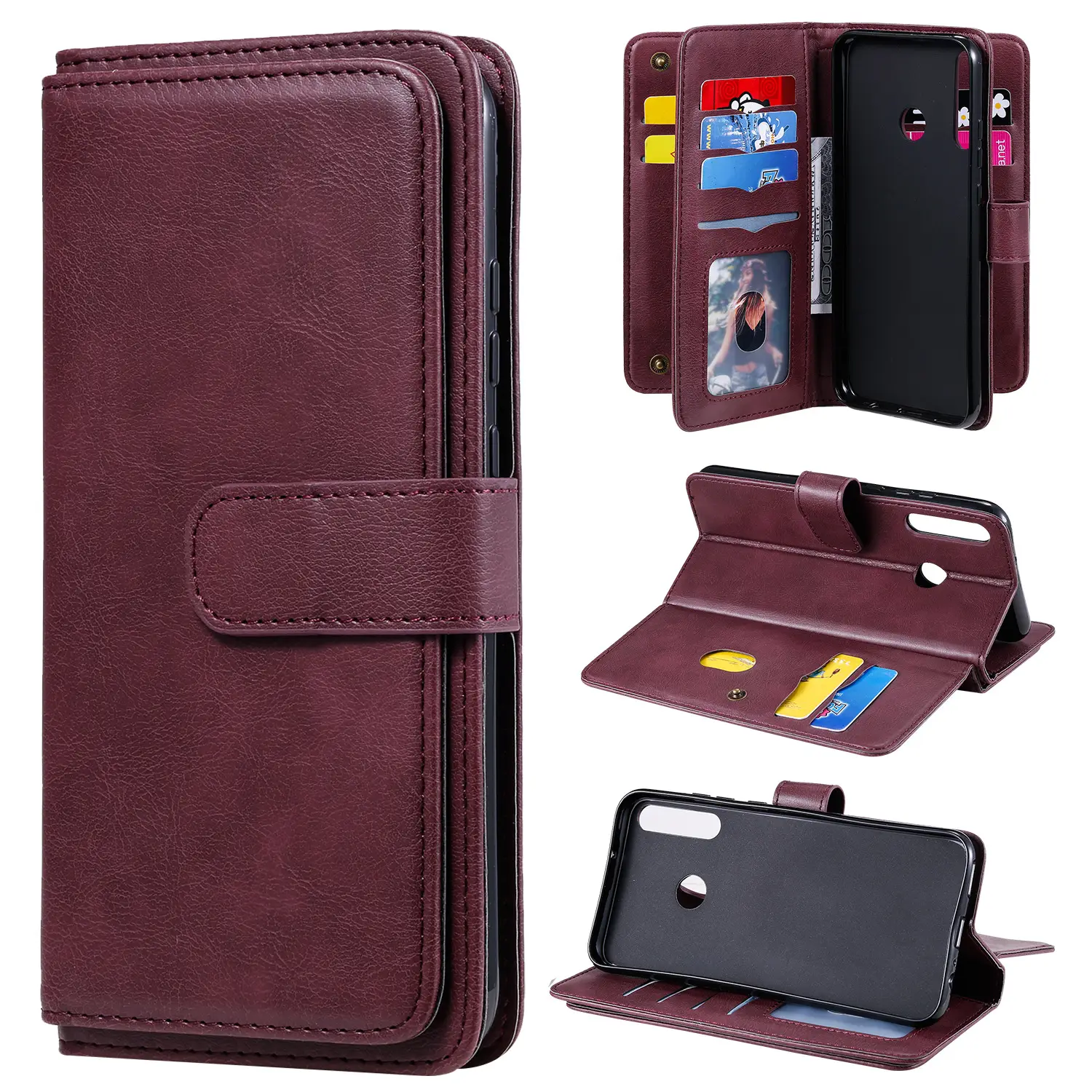 Huawei P40Lite Leather Card Protection Wallet Case