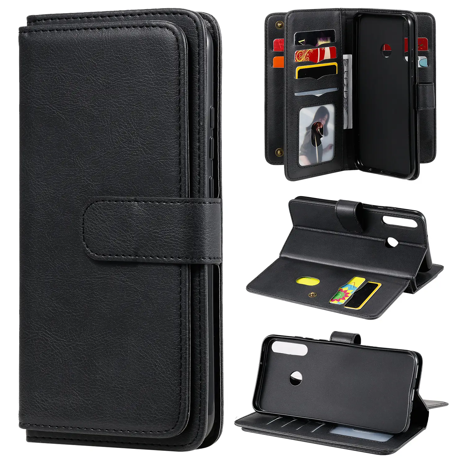 Huawei P40Lite Leather Card Protection Wallet Case