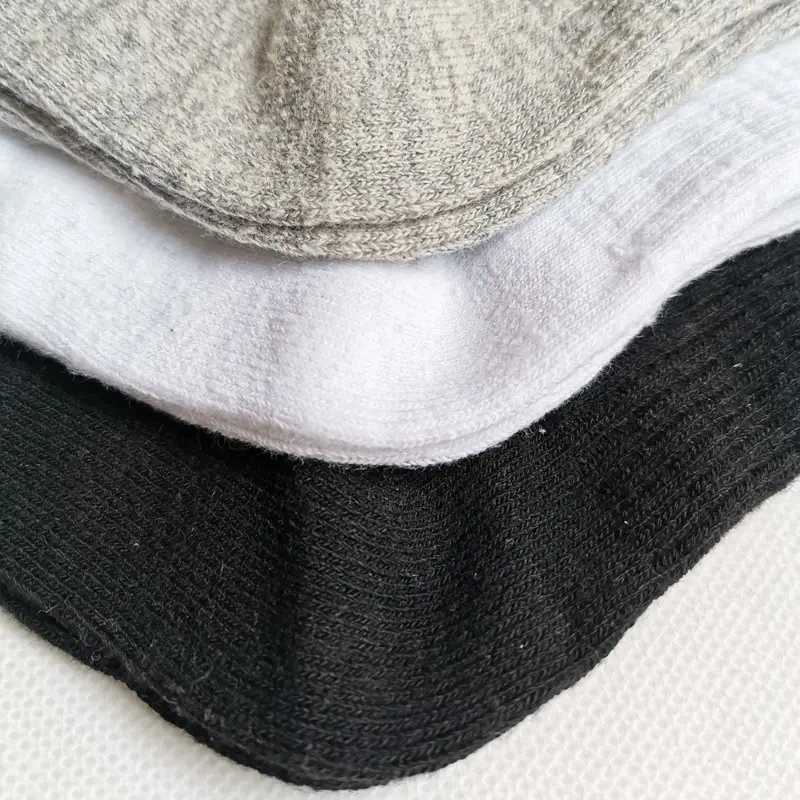 Autumn and Winter Hot-Selling Thick Pure Cotton Socks for Men and Women, Mid-Calf Socks, Double-Needle Solid Color Vertical Stripe Warm Casual Business Socks Wholesale — feature 9