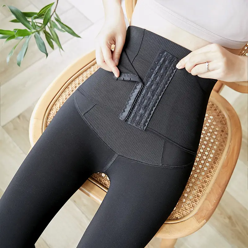 High-Waisted Translucent Butt-Lifting Leggings for Women - Image 2