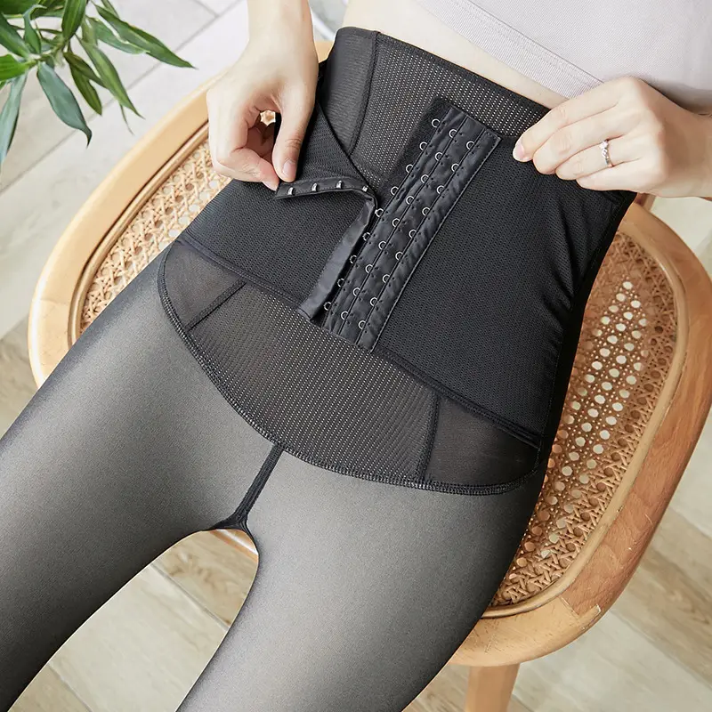 High-Waisted Translucent Butt-Lifting Leggings for Women - Image 6