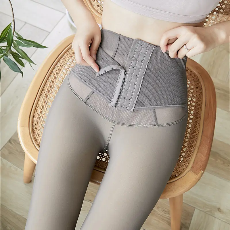High-Waisted Translucent Butt-Lifting Leggings for Women - Image 8