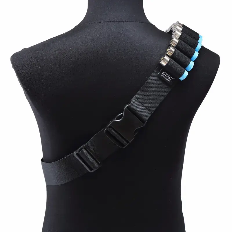 27-Hole Hunting Storage Belt with Blue Accents - Image 4