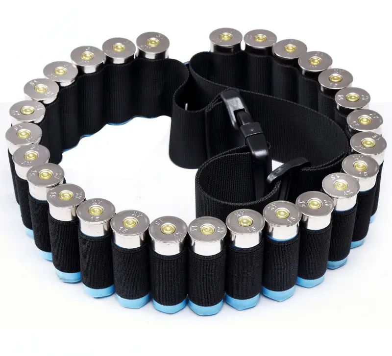 27-Hole Hunting Storage Belt with Blue Accents - Image 5
