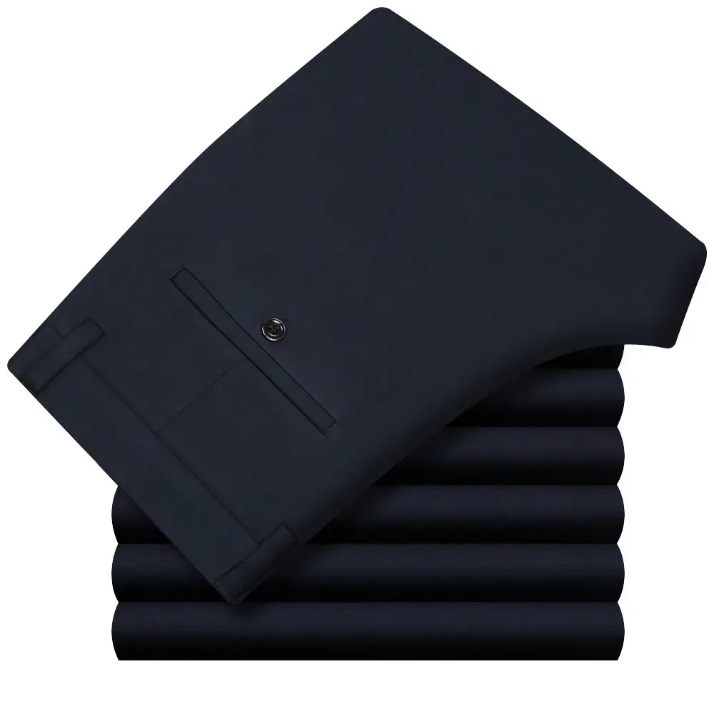 Thick Men's Four-Sided Stretch Trousers Grey - Image 3
