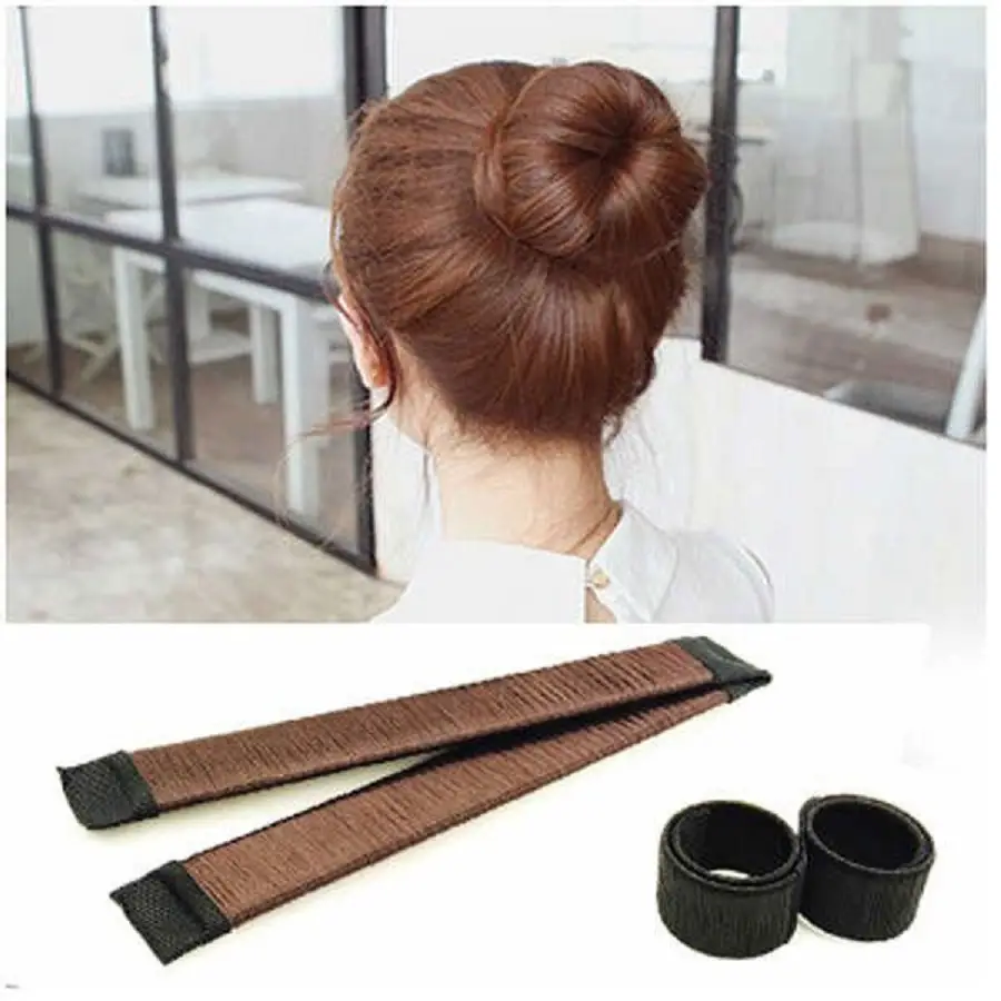 Black Snap Ring Hair Artifact Ball Head Coil Hair Beauty Tool - Image 3