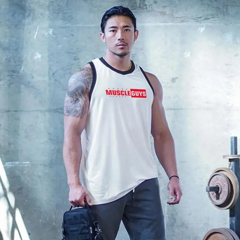 Men's Black Muscle Waistcoat Vest Gym Outdoor Wear - Image 7