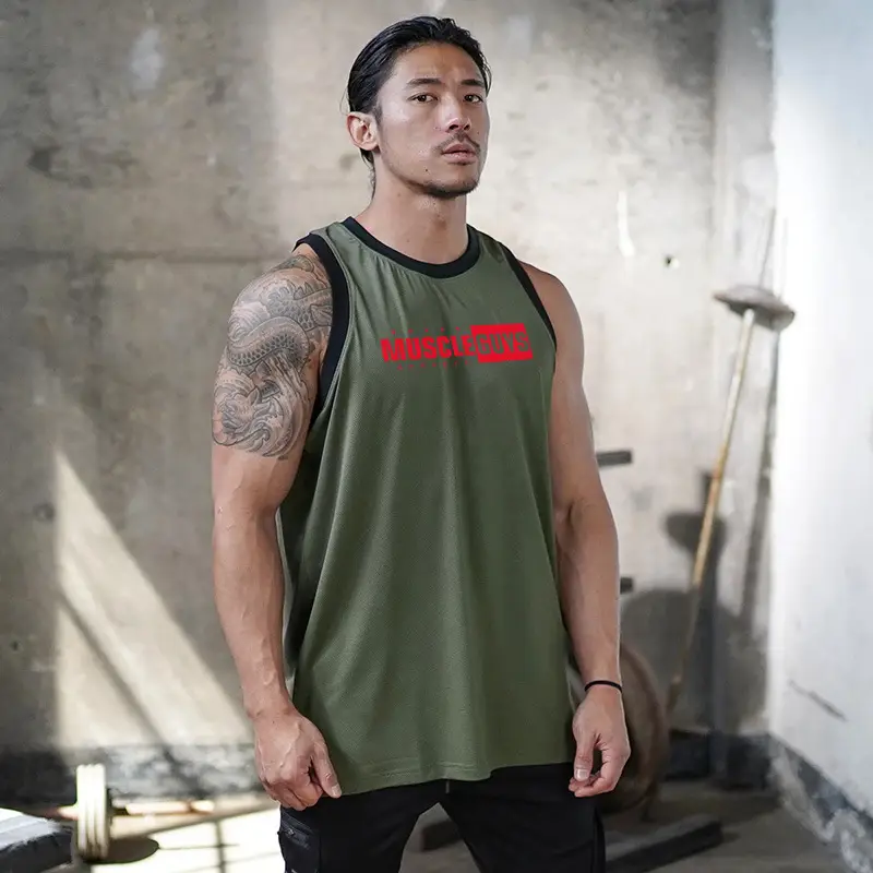 Men's Black Muscle Waistcoat Vest Gym Outdoor Wear - Image 8