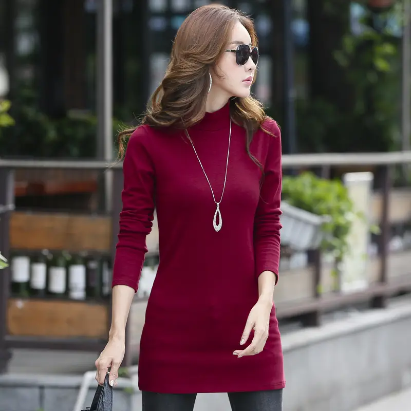 Black Long Sleeve Korean Style T-Shirt Women