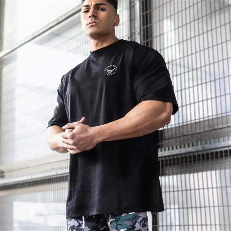 Men White Casual T-Shirt Short Sleeve Summer Wear