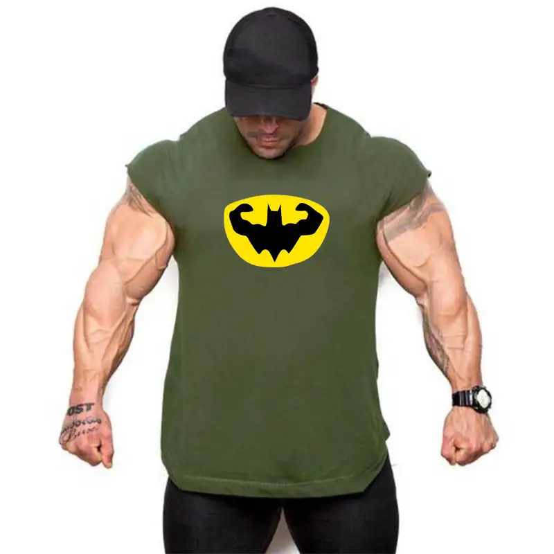 Men's Red Batman Muscle Vest Basketball Print - Image 6