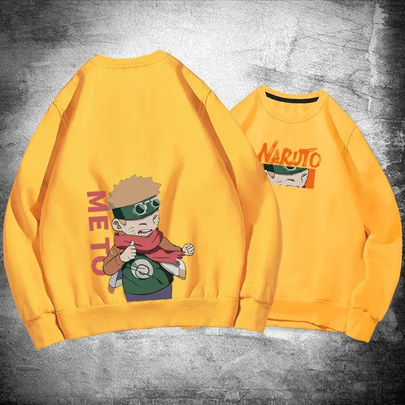 Naruto Graphic Crewneck Sweatshirt Set Blue