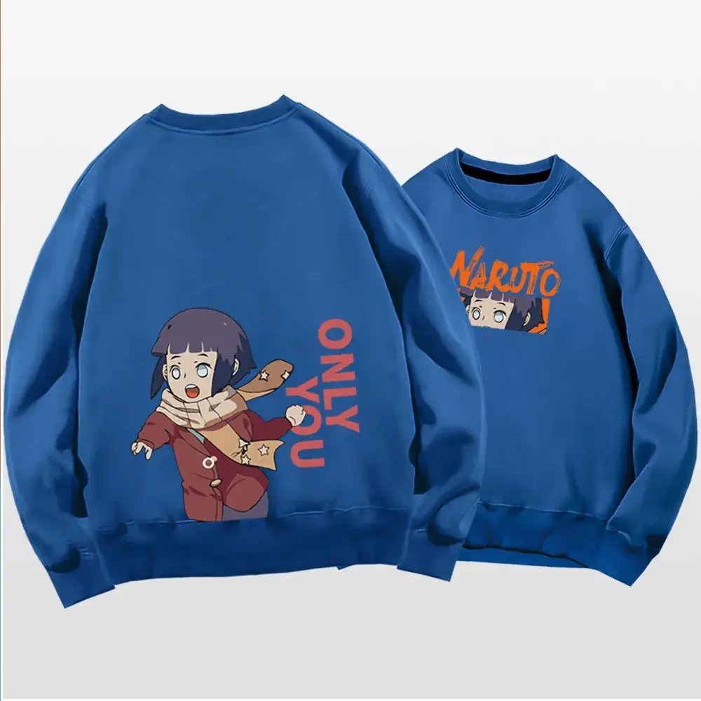 Naruto Graphic Crewneck Sweatshirt Set Blue