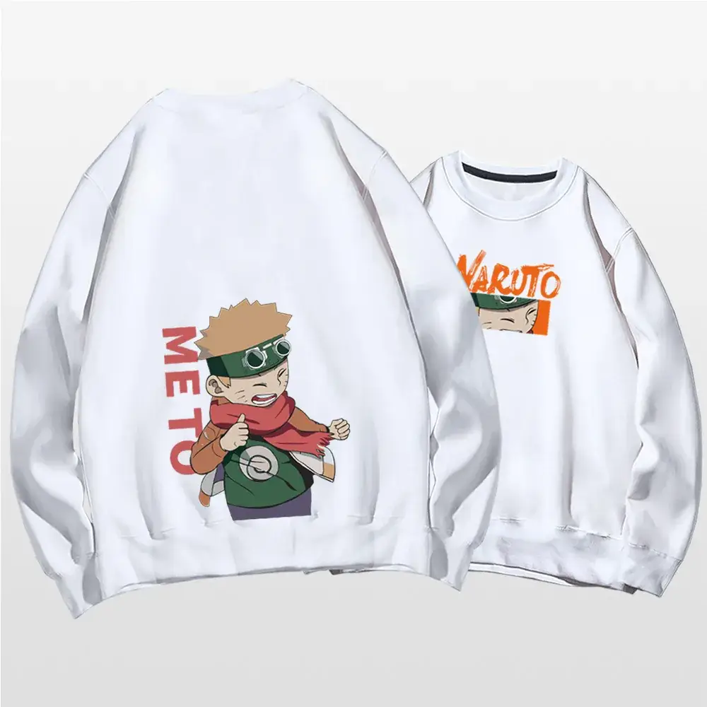 Naruto Graphic Crewneck Sweatshirt Set Blue