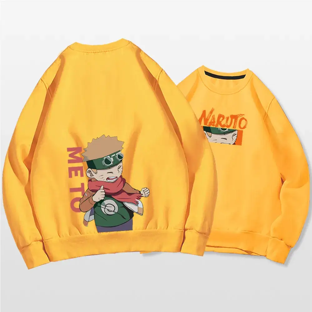 Naruto Graphic Crewneck Sweatshirt Set Blue